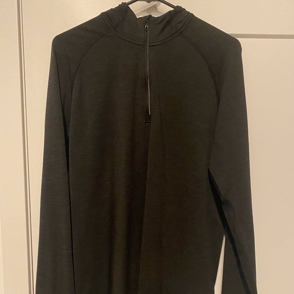 Men’s Lululemon Metal Vent Tech Quarter Zip Black Hoodie